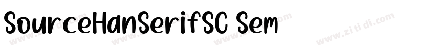 SourceHanSerifSC Sem字体转换